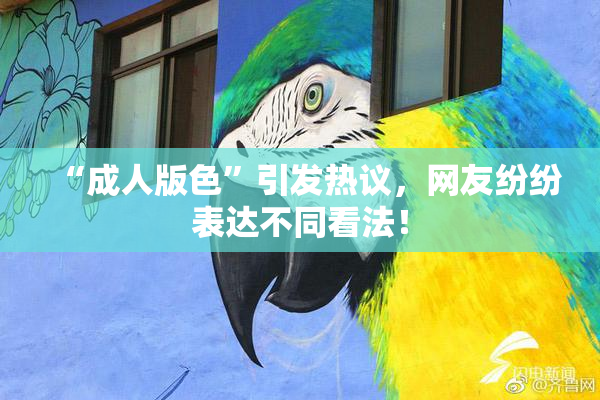 “成人版色”引发热议，网友纷纷表达不同看法！