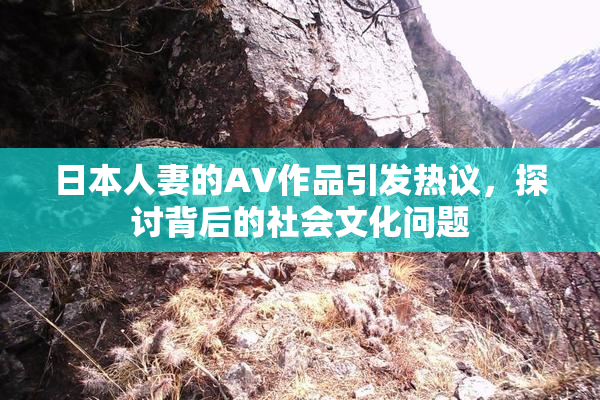 日本人妻的AV作品引发热议，探讨背后的社会文化问题