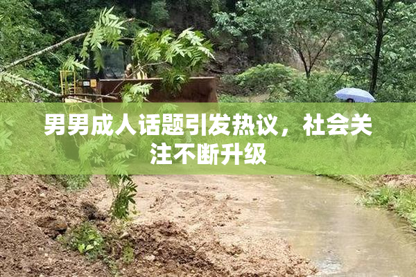 男男成人话题引发热议，社会关注不断升级