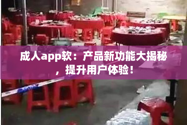 成人app软：产品新功能大揭秘，提升用户体验！
