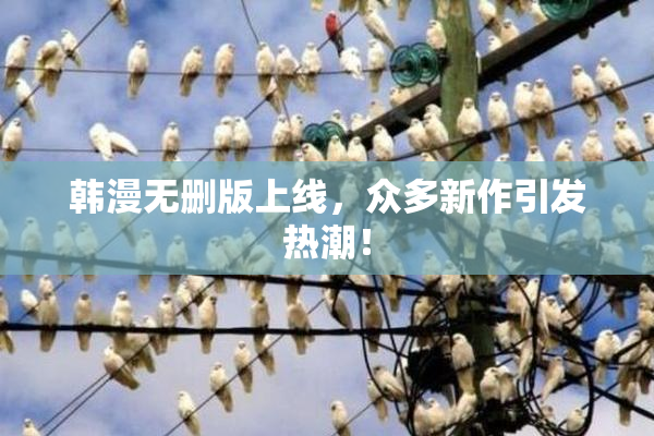 韩漫无删版上线，众多新作引发热潮！
