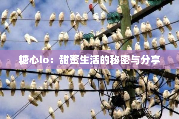 糖心lo：甜蜜生活的秘密与分享