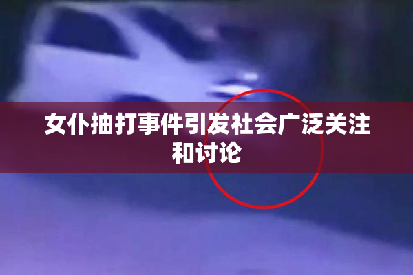 女仆抽打事件引发社会广泛关注和讨论