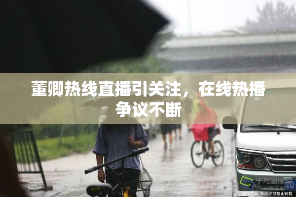 董卿热线直播引关注，在线热播争议不断