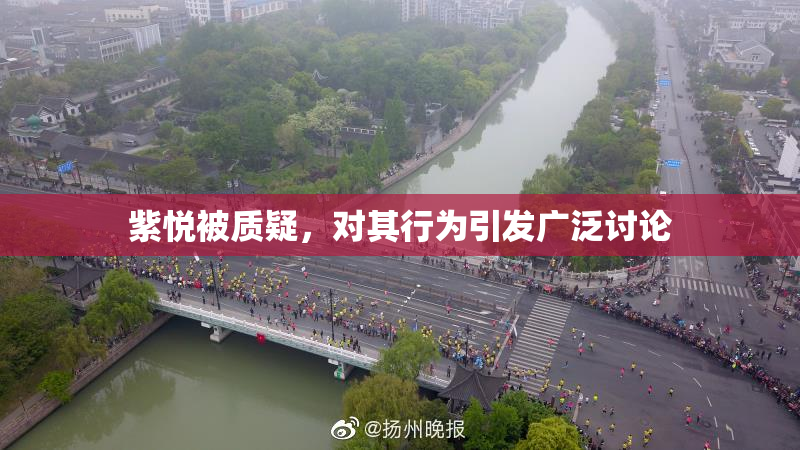 紫悦被质疑，对其行为引发广泛讨论