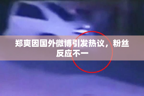 郑爽因国外微博引发热议，粉丝反应不一