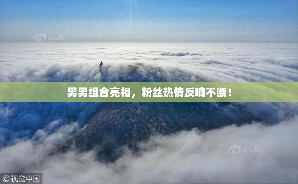 男男组合亮相，粉丝热情反响不断！