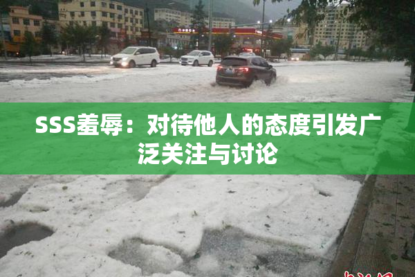 SSS羞辱：对待他人的态度引发广泛关注与讨论