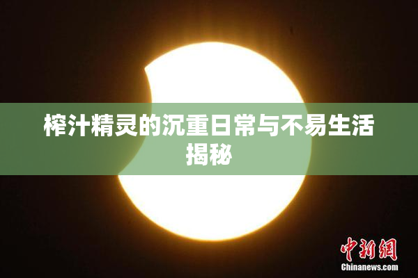 榨汁精灵的沉重日常与不易生活揭秘