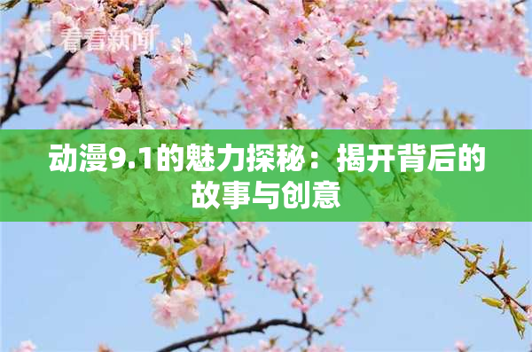 动漫9.1的魅力探秘：揭开背后的故事与创意
