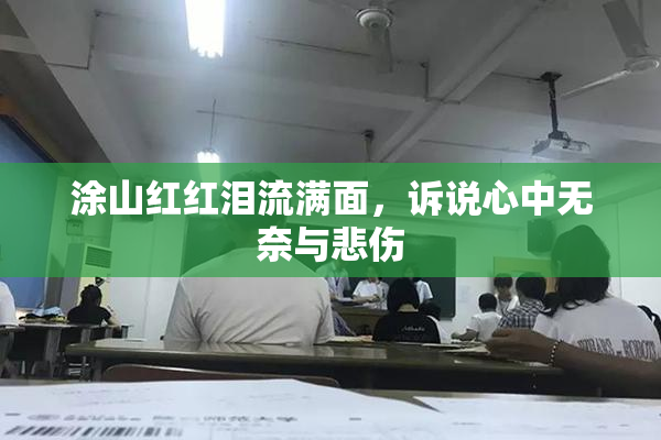 涂山红红泪流满面，诉说心中无奈与悲伤