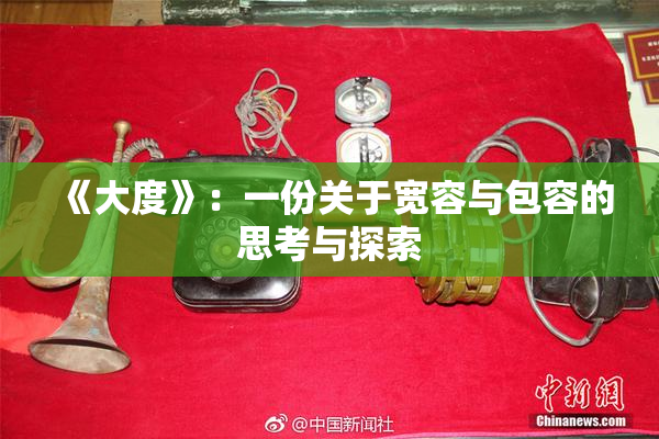 《大度》：一份关于宽容与包容的思考与探索
