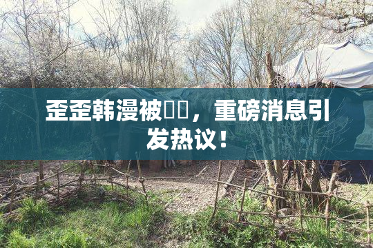 歪歪韩漫被❌‌，重磅消息引发热议！