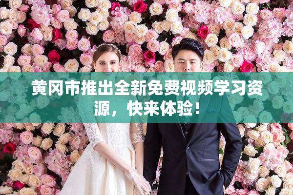 黄冈市推出全新免费视频学习资源，快来体验！