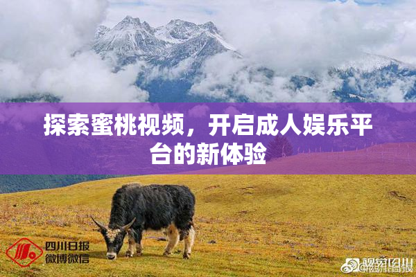 探索蜜桃视频，开启成人娱乐平台的新体验