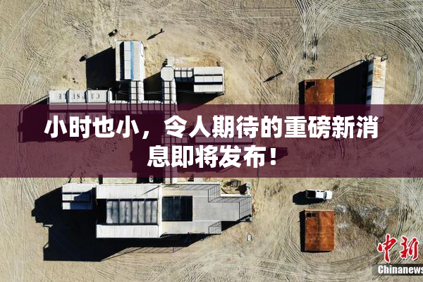 小时也小，令人期待的重磅新消息即将发布！