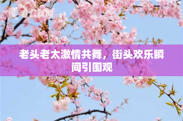 老头老太激情共舞，街头欢乐瞬间引围观