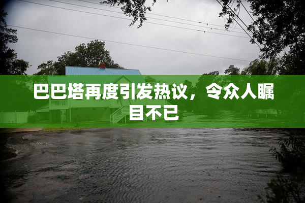 巴巴塔再度引发热议，令众人瞩目不已