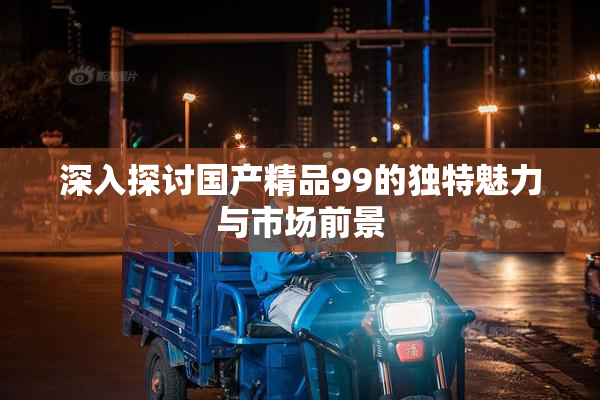深入探讨国产精品99的独特魅力与市场前景