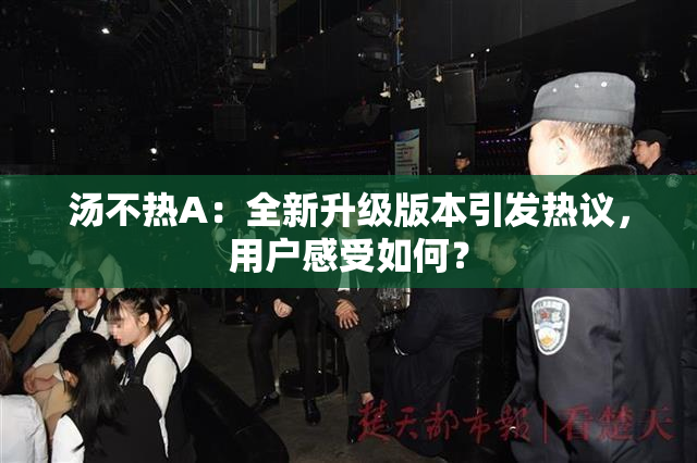 汤不热A：全新升级版本引发热议，用户感受如何？