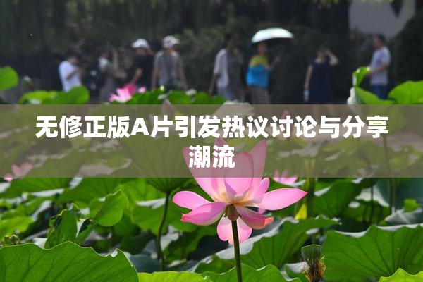 无修正版A片引发热议讨论与分享潮流