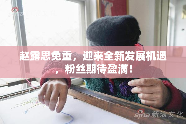 赵露思免重，迎来全新发展机遇，粉丝期待盈满！