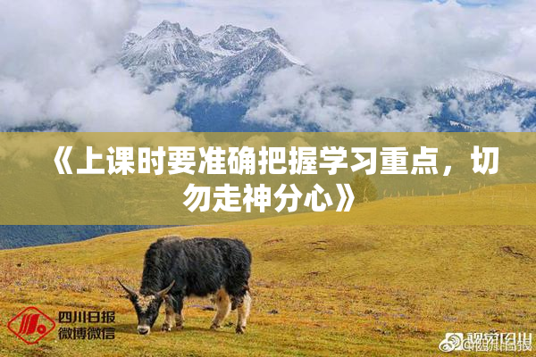 《上课时要准确把握学习重点，切勿走神分心》