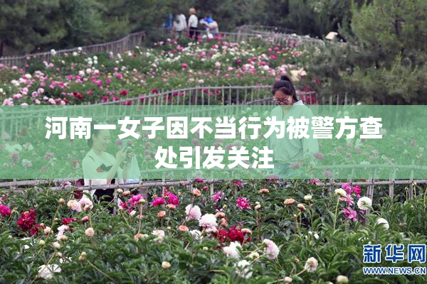 河南一女子因不当行为被警方查处引发关注