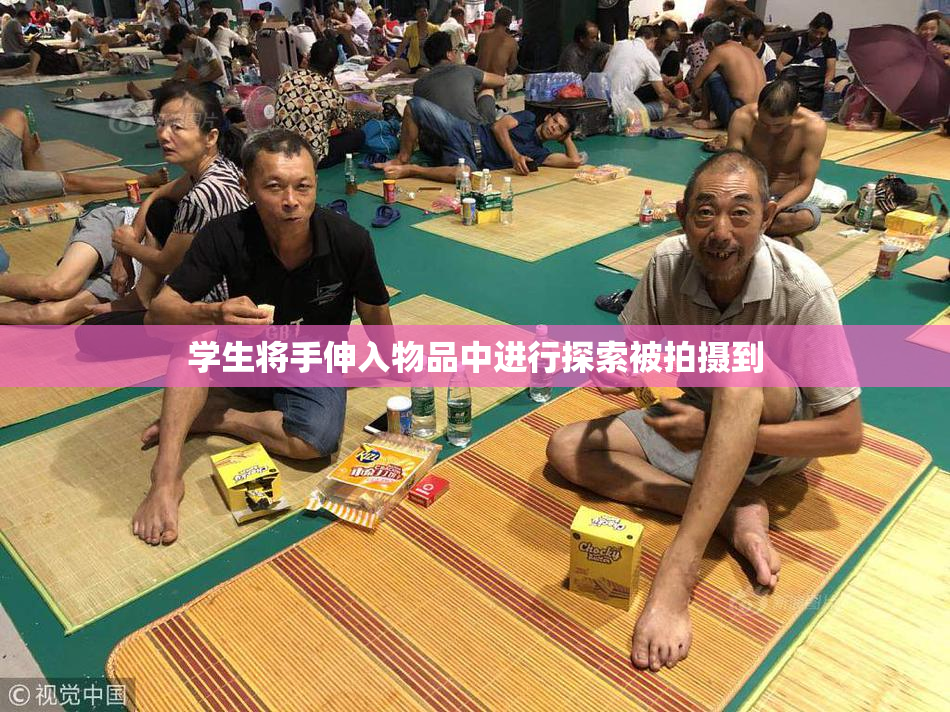 学生将手伸入物品中进行探索被拍摄到