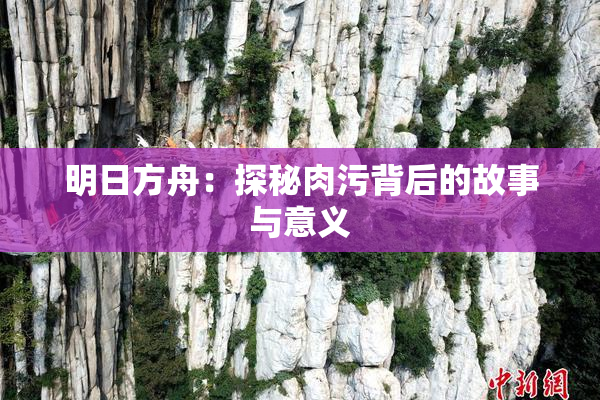 明日方舟：探秘肉污背后的故事与意义