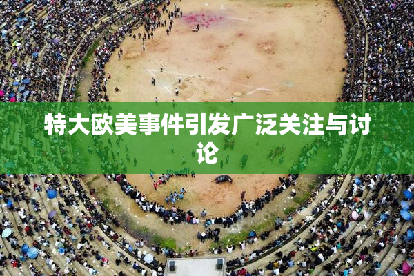 特大欧美事件引发广泛关注与讨论
