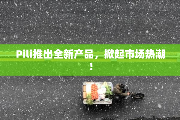Pili推出全新产品，掀起市场热潮！