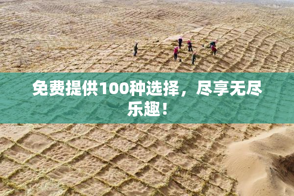 免费提供100种选择，尽享无尽乐趣！