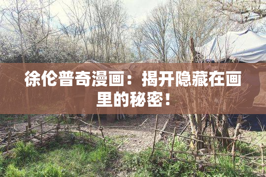 徐伦普奇漫画：揭开隐藏在画里的秘密！