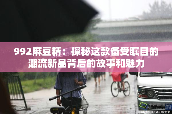 992麻豆精：探秘这款备受瞩目的潮流新品背后的故事和魅力