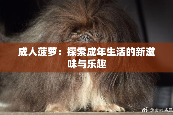 成人菠萝：探索成年生活的新滋味与乐趣
