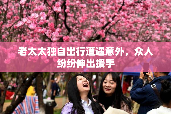老太太独自出行遭遇意外，众人纷纷伸出援手