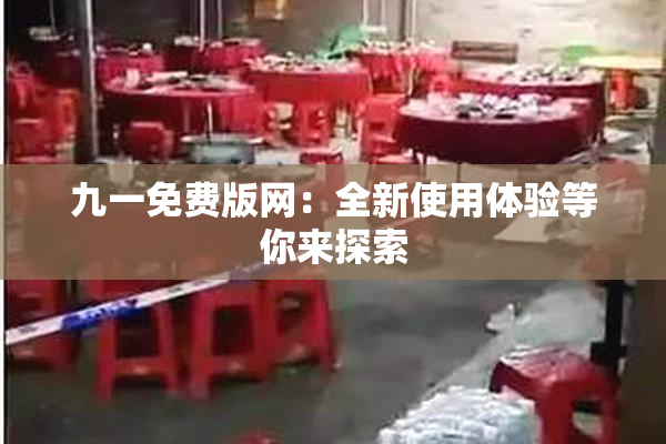 九一免费版网：全新使用体验等你来探索