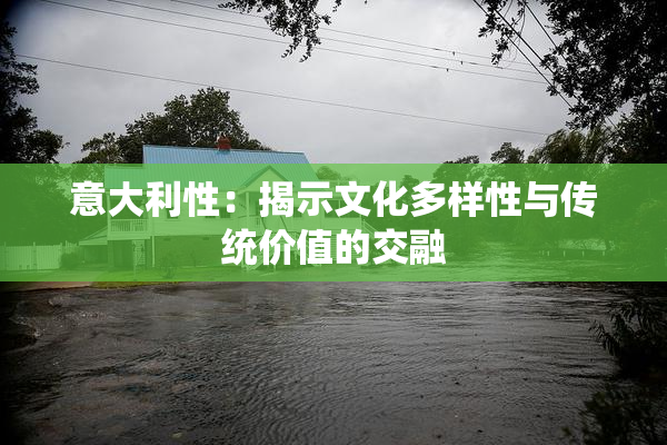 意大利性：揭示文化多样性与传统价值的交融