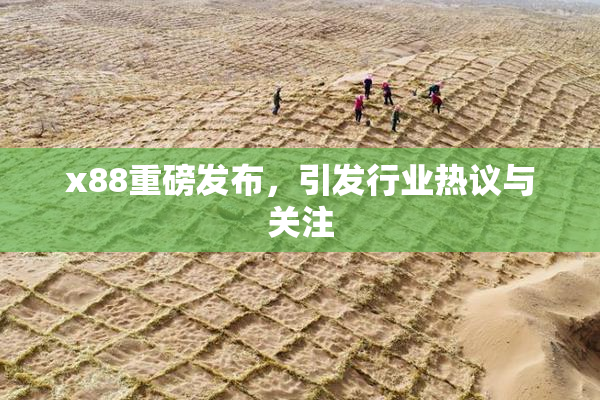 x88重磅发布，引发行业热议与关注