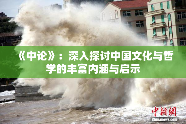 《中论》：深入探讨中国文化与哲学的丰富内涵与启示