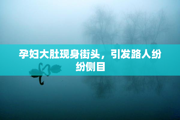孕妇大肚现身街头，引发路人纷纷侧目