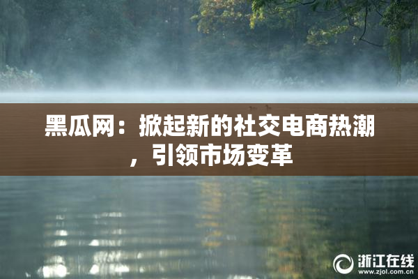 黑瓜网：掀起新的社交电商热潮，引领市场变革