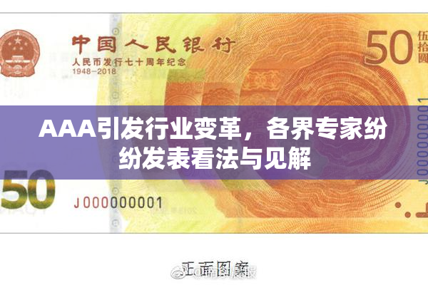 AAA引发行业变革，各界专家纷纷发表看法与见解