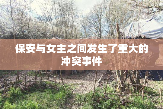 保安与女主之间发生了重大的冲突事件
