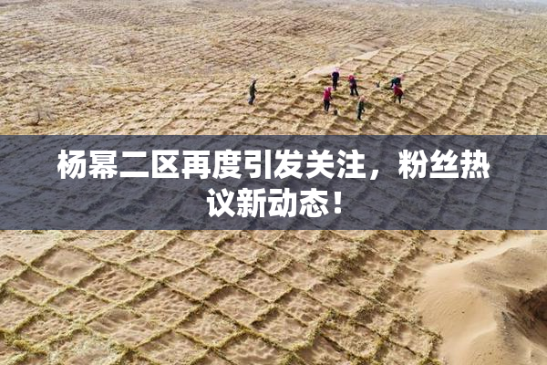 杨幂二区再度引发关注，粉丝热议新动态！
