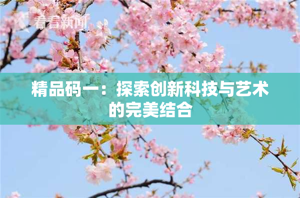 精品码一：探索创新科技与艺术的完美结合