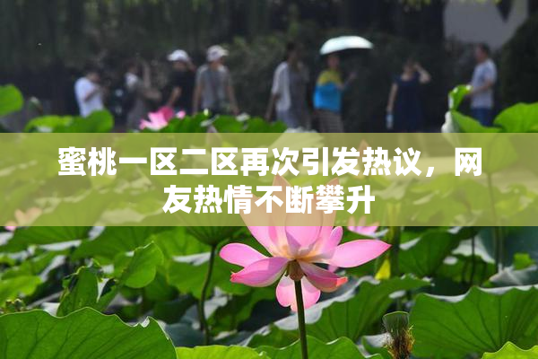蜜桃一区二区再次引发热议，网友热情不断攀升