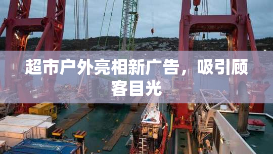 超市户外亮相新广告，吸引顾客目光