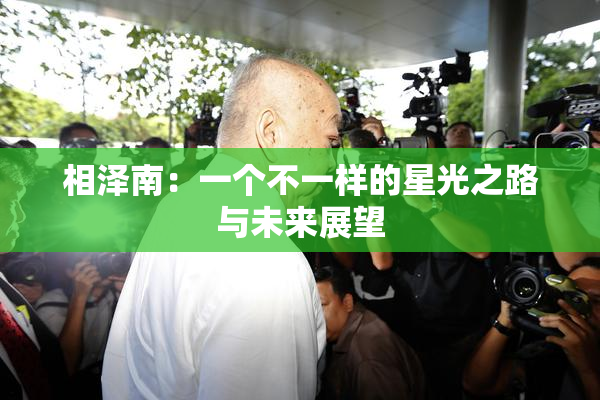 相泽南：一个不一样的星光之路与未来展望